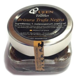 Natural black truffle brisure. canned. extra quality truffle. melanosporum